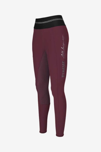 Legginsy damskie Pikeur Gia Grip Athleisure bordowe